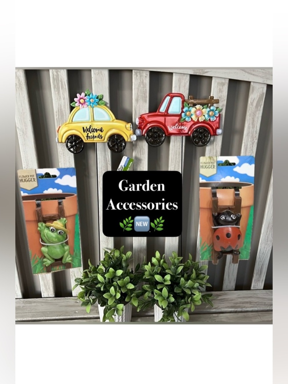 Garden Accessories 4pcs Set  🌿🆕🌿 
Brighten your garden with this 4pcs set